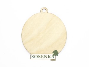 BOMBKA zawieszka ze sklejki pełna do ozdabiania 8cm