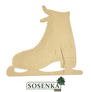Łyżwa ze sklejki duża 19cm 