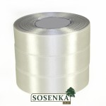 Tasiemka satynowa 25mm/32mb ŚMIETANOWA 8003