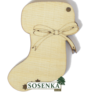 Zawieszka skarpeta świąteczna