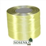 Tasiemka satynowa 25mm/32mb ŻÓŁTY ECRU 8010