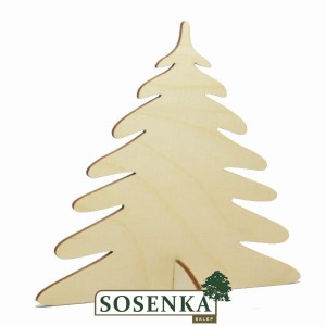 Choinka ze sklejki na nóżce