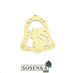 Dzwonek ażurowy nr 5 ANIOŁ Z TRĄBKĄ