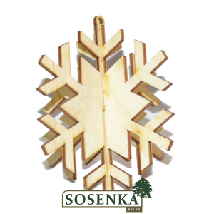 Bombka 3d śnieżynka nr 1