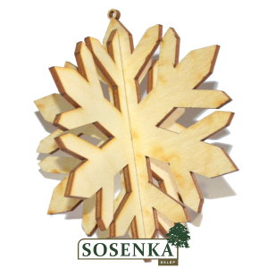 Bombka 3d śnieżynka nr2