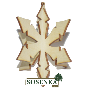 Bombka 3d śnieżynka nr3