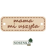 Dekor - zawieszka ozdobna MAMA MI USZYŁA 20szt  KOMPLET