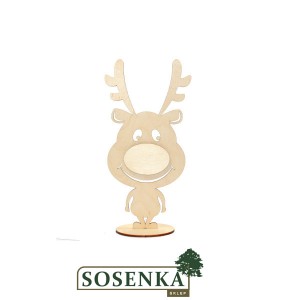 Renifer Rudolf 3d na podstawce mały 22 cm