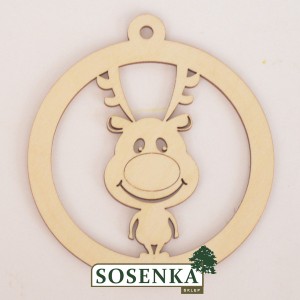 Bombka ażurowa nr 14 renifer rudolf