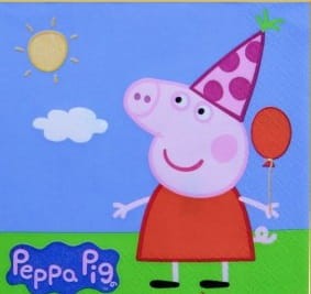 SERWETKA PEPPA Z BALONEM