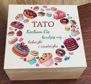 Herbaciarka 4 z nadrukiem na Dzień Ojca TATY WZORY 