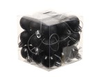 Bombki plastikowe KULKI CZARNE 3cm/27szt. 