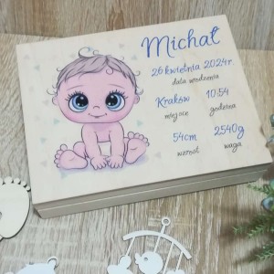 Pamiątka Chrztu Świętego, Metryczka, pudełko na pieniądze