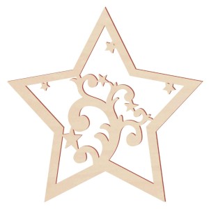 Gwiazda gwiazdka ze sklejki esy floresy 10cm