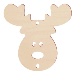 Renifer głowa renifera zawieszka sklejka 10cm