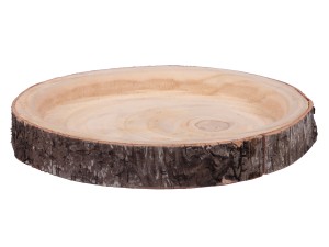 Taca z drewna naturalnego, talerz 28cm