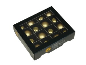 Bombki szklane ZŁOTE MATOWO- BŁYSZCZĄCE 3cm/16szt  BOX