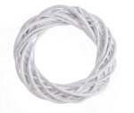 Wianek wiklinowy bielony 25 cm    