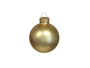 Bombki szklane złoty mat 2,5cm/24szt  BOX  BRIGHT GOLD MAT