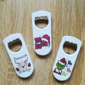 Otwieracz do kapsli Świateczny nadruk, Mikołajki