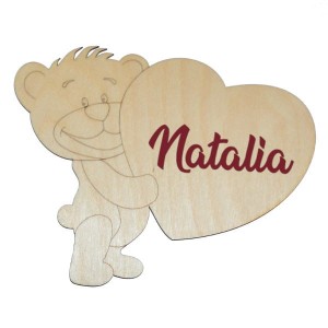 Miś z serduszkiem personalizowany, Mikołajki