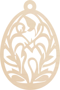 Jajko ażurowe ze sklejki nr 45 DUŻE   