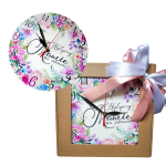 Zegar ŚCIENNY DZIEŃ MATKI, urodziny, imieniny 24cm PREZENT wzór nr2