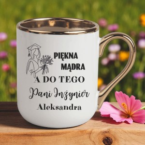 Personalizowany kubek Pani Inżynier z Imieniem prezent na obronę koniec studiów wz1 