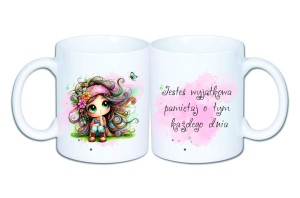 Kubek na Dzień Kobiet, wzór 6 Wyjątkowa Dziewczyna 