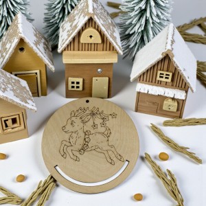 Łapacz snów do ozdabiania, RENIFER Z GWIAZDKAMI 1 SZT