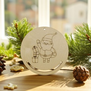 Łapacz snów do ozdabiania, MIKOŁAJ Z PREZENTAMI 1SZT