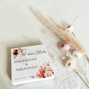 Personalizowane pudełko Ślubne z życzeniami dla Młodej Pary 