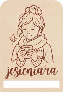 Zakładka do ksiązki - Baza Do Makramy - jesienny grawer - wz3