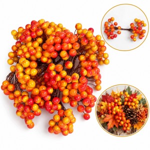 Jagódki Żółto Pomarańczowe 1cm 400szt.