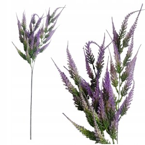 Gałązki sztuczne ozdobne 73cm zielono-fioletowe bukietu stroika asparagus