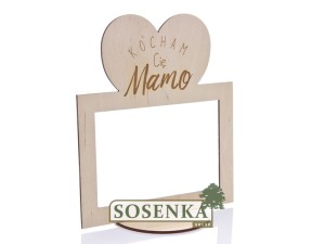 Ramka na zdjęcie z sercem kocham Cię Mamo