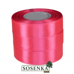 Tasiemka satynowa 25mm/32mb RÓŻANY 8049