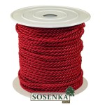 Sznurek oplatany 3,2mm/1mb BORDOWY