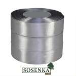 Tasiemka satynowa 25mm/32mb SREBRNA 8139
