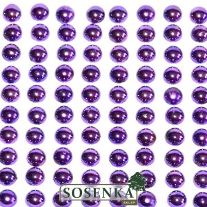 Perełki samoprzylepne 8 mm FIOLETOWE METALICZNE 240SZT.