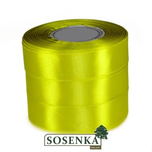 Tasiemka satynowa 25mm/32mb KANARKOWY 8070