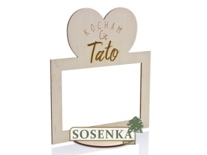 Ramka na zdjęcie z sercem Kocham Cię Tato