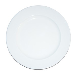 Talerz dekoracyjny biały 20cm/1szt. 
