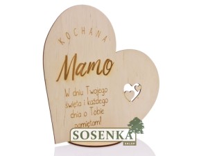 Serce z wierszykiem dla Mamy