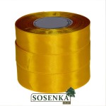 Tasiemka satynowa 25mm/32mb CIEPŁA ŻÓŁTA 8013