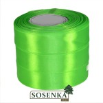 Tasiemka satynowa 25mm/32mb JASNY ZIELONY 8074
