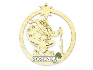 Bombka ażurowa nr 4 IDĄCY MIKOŁAJ