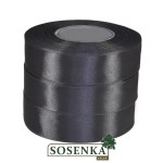 Tasiemka satynowa 25mm/32mb SZARA CIEMNA 8140