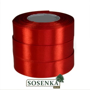 Tasiemka satynowa 25mm/32mb MARCHEWKOWY 8031