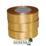 Tasiemka satynowa 25mm/32mb JASNE ZŁOTO 8015